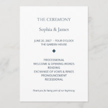 Programa de Cerimônia de Casamento Editável Aisle