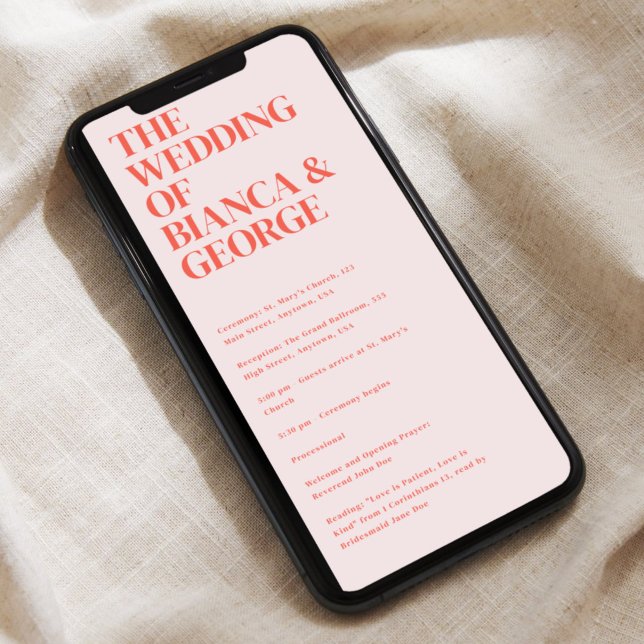 Convite Programa de Cerimônia Digital de Casamentos em Bel (Criador carregado)