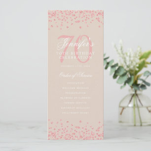 Convite Programa de Rosa do Programa de Aniversário do 70 
