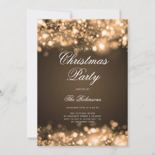 Convite Programa e Menu de Douradas Luzes de Natal Convida