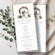 Programa Floral de Casamento de Capas de Areia de 
