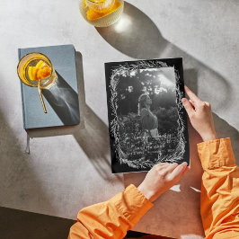 Convite Programa Funeral de Foto Botânica Branca