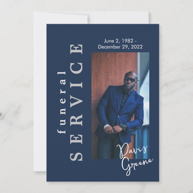 Convite Programa Funeral de Fotografia do Marinho do Servi (Frente)