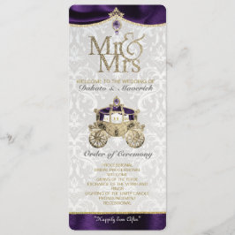 Convite Programa Real de Casamento de Fairytale