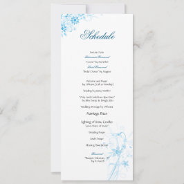 Convite Programação da flor da estrela azul