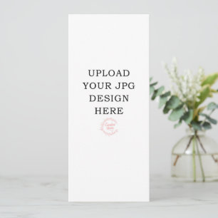 Convite Programas de Casamento de 4" x 9" impressos