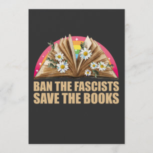Convite proibir os fascistas salvar os livros