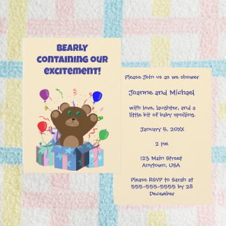 Convite Projeto Editável de Quase Contendo Nossa Excitação