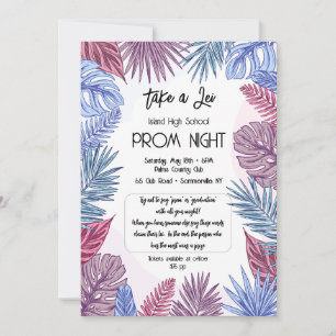 Convite Prom Tropical