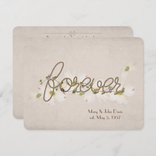 Convite promessa de casamento palavra de renovação para se (Frente/Verso)