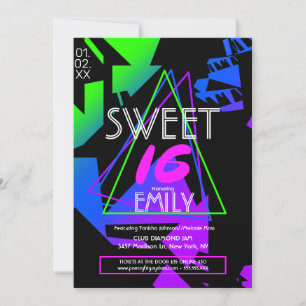 Convite Promocional Tema Sweet 16 Flyer Club