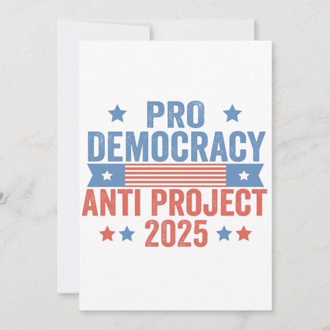 Convite Promotor-Democracia Anti Project 2025 Trump Republ (Frente)