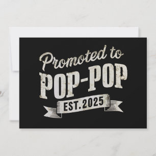Convite Promovido a Pop-Pop Est 2025 Primeira Vez Pop-Pop
