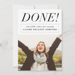 Convite Pronto! Anúncios de Foto de Graduação de na moda