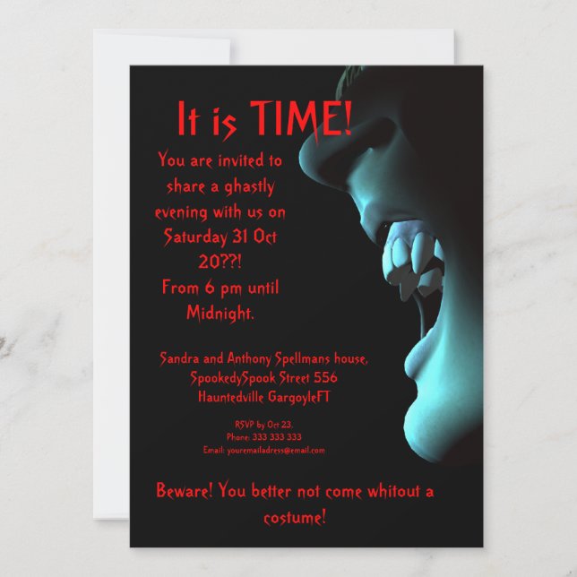 Convite Pronto para atacar (Frente)