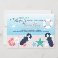 Convite Pronto para piscina