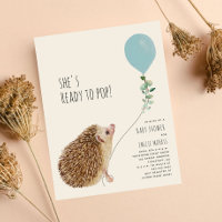 Pronto para Pop Hedgehog - Chá de fraldas do Balão