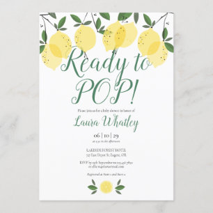 Convite Pronto para POP Lemons Baby Shower