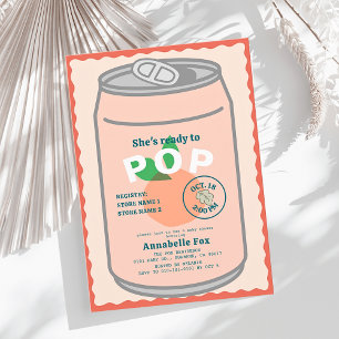 Convite Pronto para Pop Pop de Soda pode pintar Chá de fra