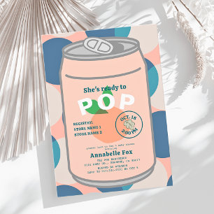 Convite Pronto para Pop Pop de Soda pode pintar Chá de fra