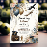 Convite Pronto para Viagem Surprise Globe Farewell anivers<br><div class="desc">Prepare-se para uma celebração memorável com o nosso Convite para aniversário de 30 anos "Pronto Viagem Surpresa do Globo"! Junte-se a nós como nos despedimos aos anos 20 e acolha uma nova década cheia de aventuras. O design do globo define a palco de uma jornada de surpresas e entusiasmos. Prepare-se...</div>