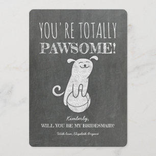 Convite Proposta Completamente Engraçada Da Bridesmaid