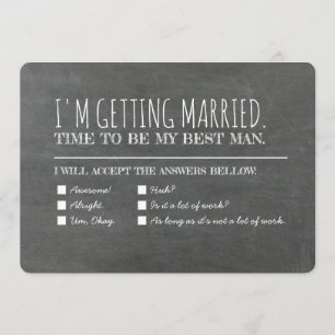 Convite Proposta da lista de verificação do homem do