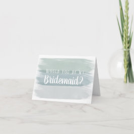 Convite Proposta de Bridesmaid do Pincel de Cadeias