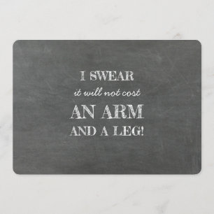 Convite Proposta de Bridesmaid sem Braço e Pernas Engraçad