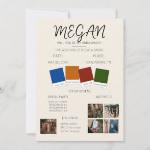 Convite Proposta de Dama de Honra