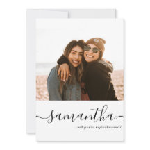 Proposta de Dama de Honra com foto personalizada e