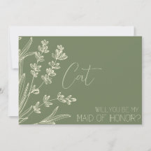 Proposta de Damas de Honra em Verde Oliva e Creme