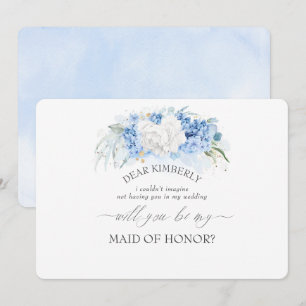 Convite Proposta de Madrinha de casamento de Bridesmaid Du