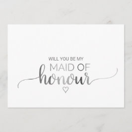 Convite Proposta de Madrinha de casamento de Caligrafia Si