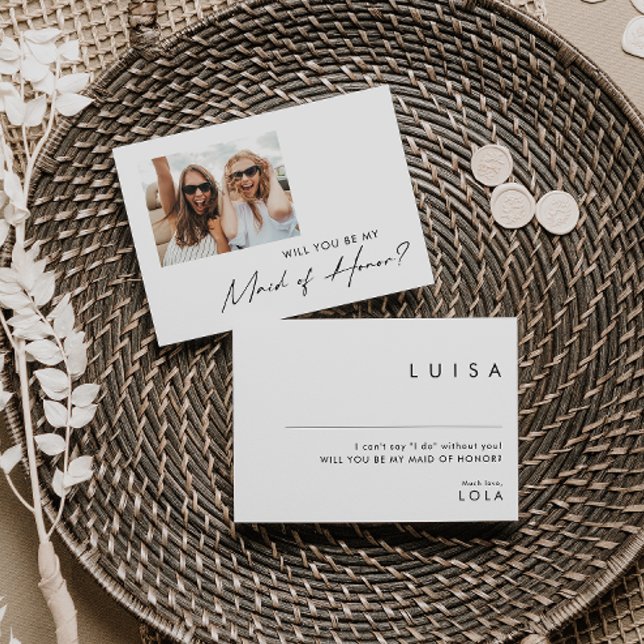 Convite Proposta de Madrinha de casamento de Fotografias M (Criador carregado)