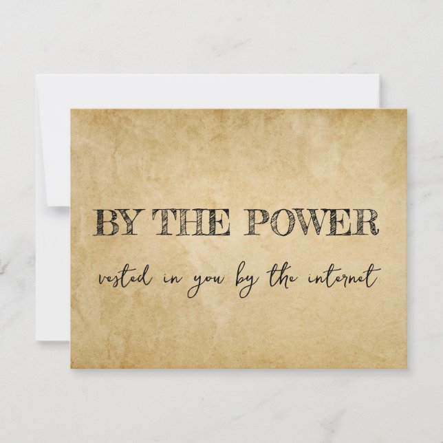 Convite Proposta de Oficiante Humorística: 'Case Conosco'  (Frente)