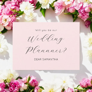 Convite Proposta de Organizador de Casamento Rosa 