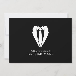 Convite Proposta de Padrinho de casamento de Casamento Neg