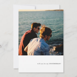 Convite Proposta de Padrinho de casamento de Tema de Foto 