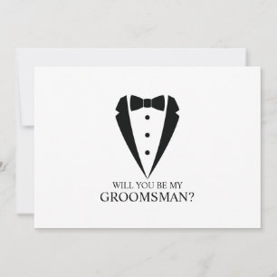 Convite Proposta de Padrinho de casamento de Terno Tuxedo