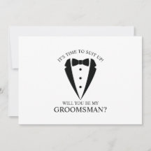 Proposta de Padrinho de casamento de Terno Tuxedo 