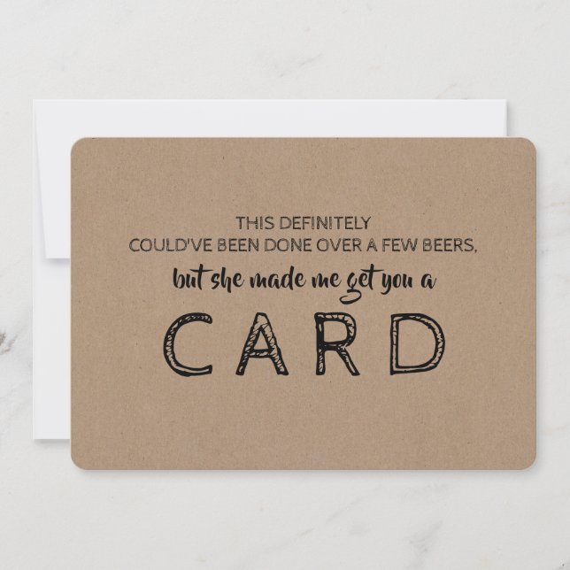 Convite Proposta de PADRINHO DE CASAMENTO Engraçada (Frente)