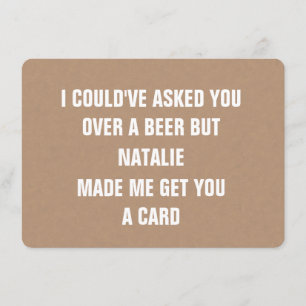 Convite Proposta de Padrinho de casamento Engraçado de Car