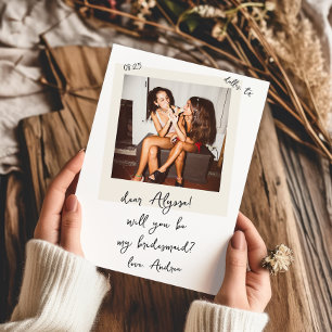 Convite Proposta de Padrinho de Casamento Manuscrita em Fo