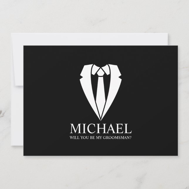 Convite Proposta de Padrinho de casamento Personalizado de (Frente)