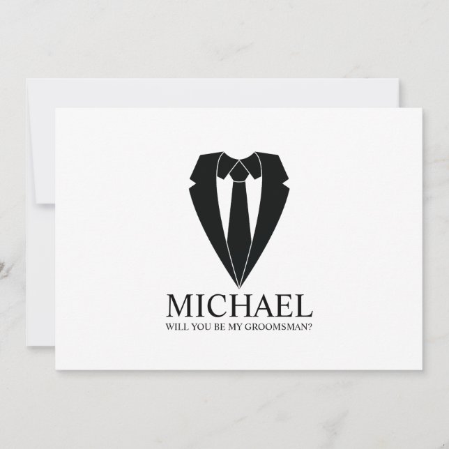 Convite Proposta de Padrinho de casamento Personalizado de (Frente)
