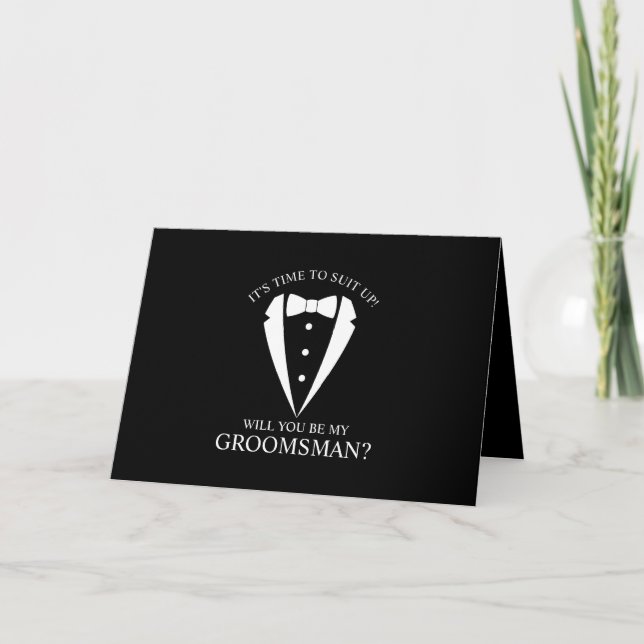 Convite Proposta de Padrinho de casamento Personalizado de (Frente)