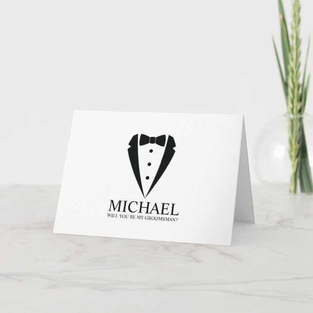 Convite Proposta de Padrinho de casamento Personalizado de (Frente)