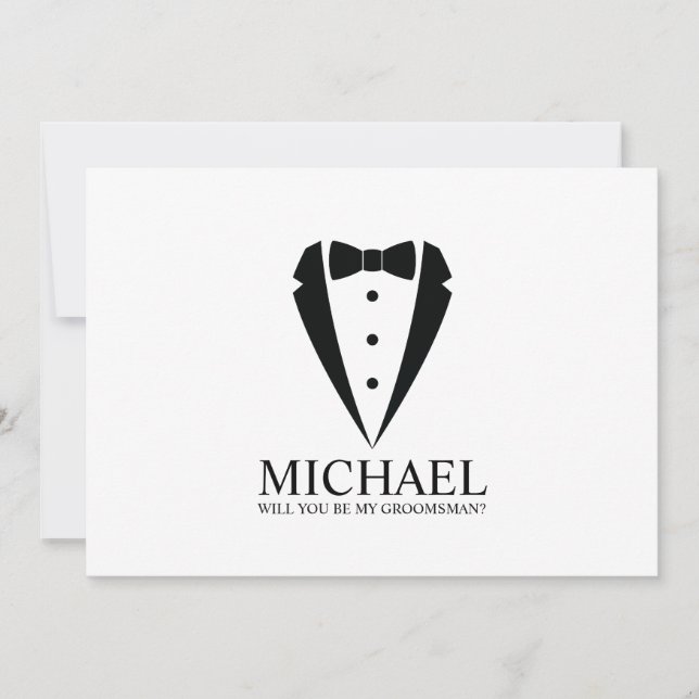 Convite Proposta de Padrinho de casamento Personalizado de (Frente)
