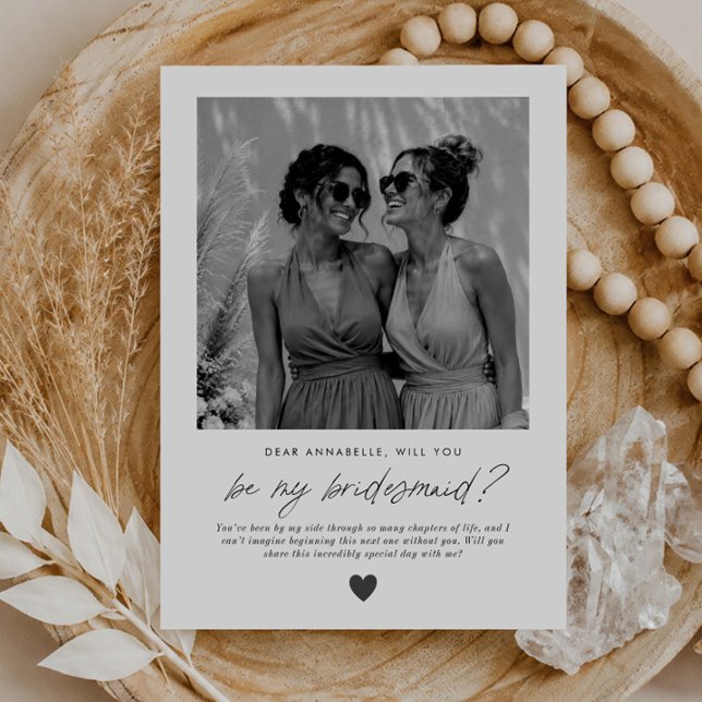Convite Proposta de Padrinho de Noiva Escrita à Mão (Zazzle Will You Be My Bridesmaid Handwritten Proposal Invitation)